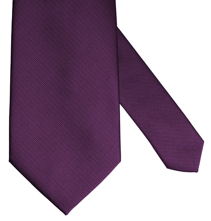 ZENXUS Extra Long Solid Tie for Men Big and Tall, Eggplant XXL Tie 70 inch - Image 4